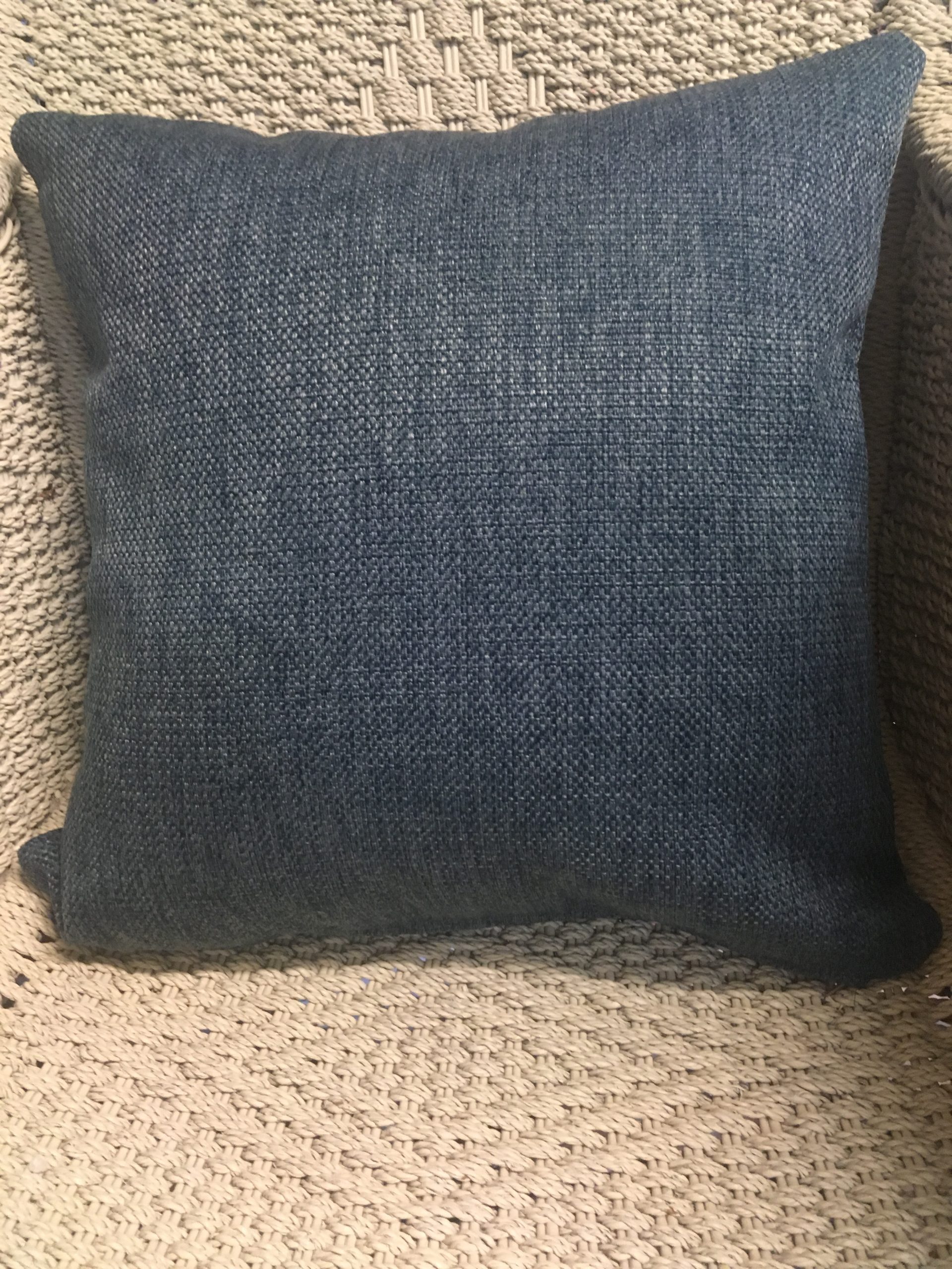 Dark Teal Velour OpenWeave Scatter Cushion Cover Jacaranda Country