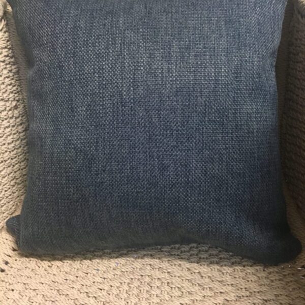 Dark Teal Velour Open-Weave Scatter Cushion Cover