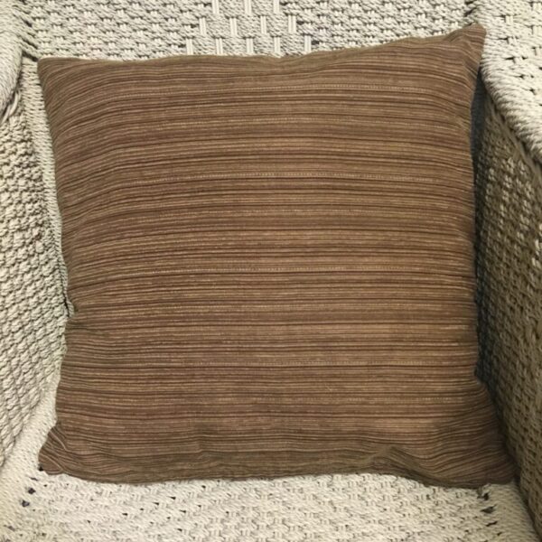 Nutmeg Chenille Stripe Scatter Cushion Cover (1)