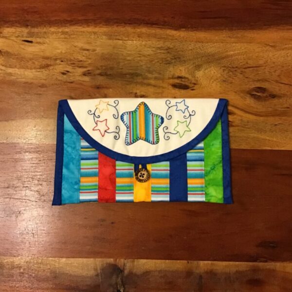 Mini tablet cover - Multi coloured star