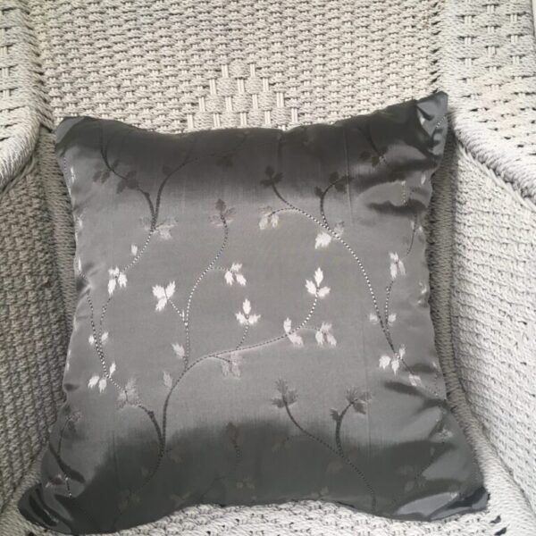 Grey Vine & Diamond Scatter Cushion Cover