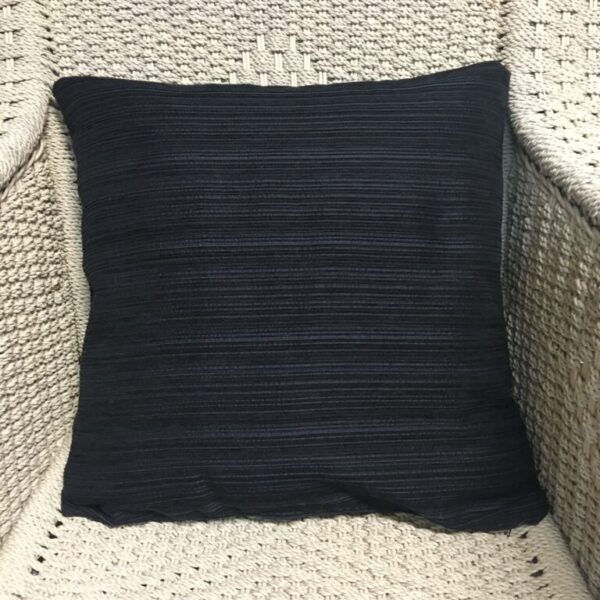 Navy Chenille Stripe Scatter Cushion Cover (1)