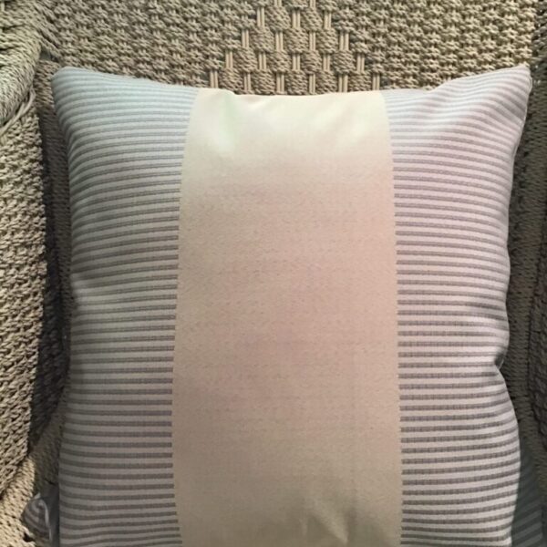 Blue & Beige Stripe Scatter Cushion Cover