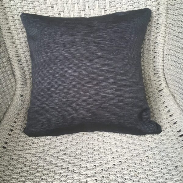 Charcoal Ribbed Scatter Cushion Cover