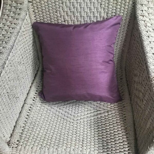 Dark Mauve Silk Scatter Cushion Cover