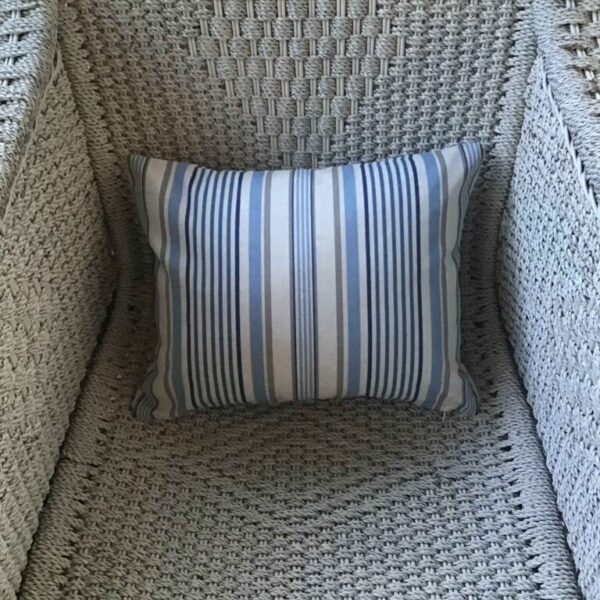 Blue, Beige & Off White Stripes Scatter Cushion Cover (2)