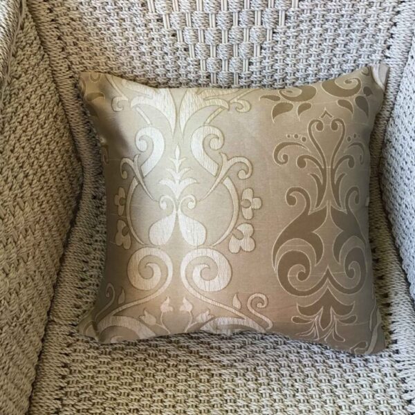 Latte Scroll & Stripe Scatter Cushion Cover