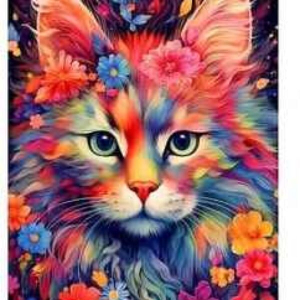 Rainbow Cat Diamond Painting Kit