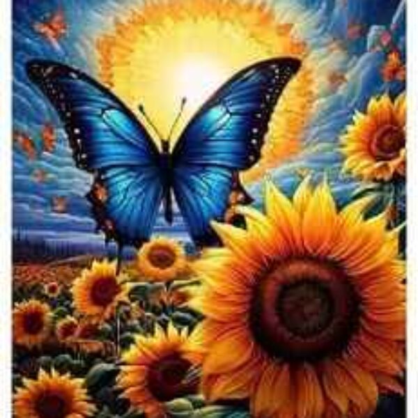 Butterfly/Sunflower Diamond Painting Kit