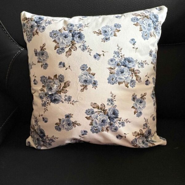 Blue & Chocolate Rose Scatter Cushion Cover
